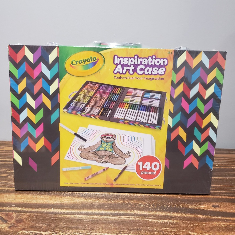 Crayola Inspiration Art Case 140pc Multicolor New Sealed Portable Studio 04-2532